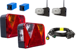 Σετ φώτων: Πίσω φώτα DOBPLAST DPT35 + πλευρικά φώτα σήμανσης ASPÖCK FLEXIPOINT I + καλωδίωση MANTES 5,2m 7 ακροδεκτών
