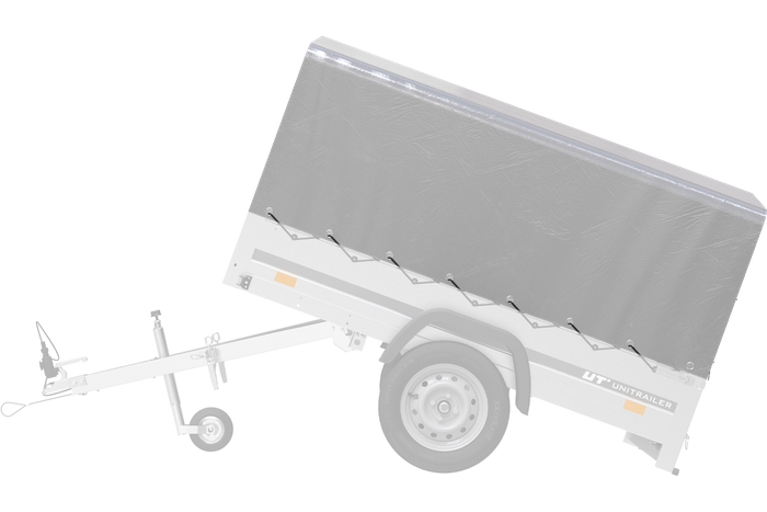 Κάλυμμα πλαισίου h-800 UNITRAILER μουσαμάς για τρέιλερ 200x125cm GARDEN 201 KIPP