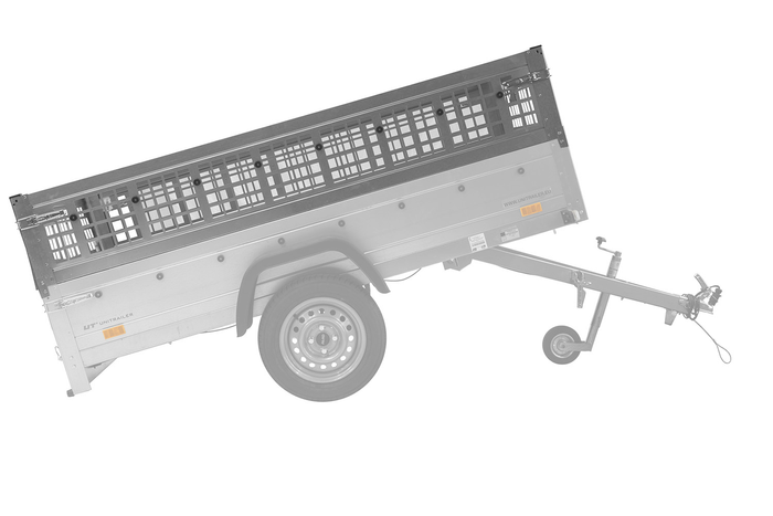 Διχτυωτές πλευρές Unitrailer GARDEN TRAILER 230 KIPP