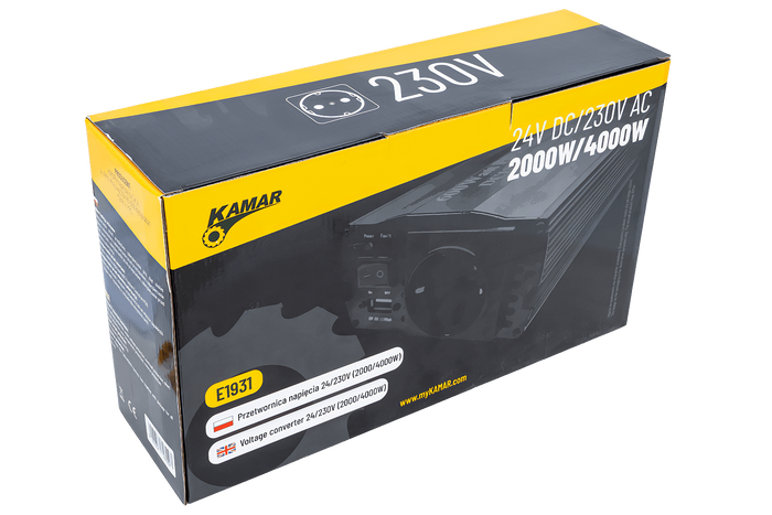 Μετατροπέας τάσης 24V/230V (2000/4000W) KAMAR E1931