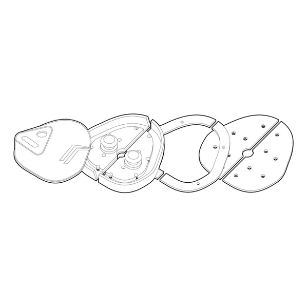 Επιπλέον κλειδαριά πόρτας λεωφορείου + 2 κλειδιά