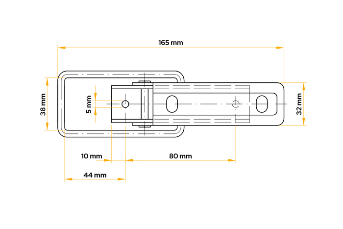 Πλευρικός γάντζος ρυμούλκησης WINTERHOFF BV 10-2