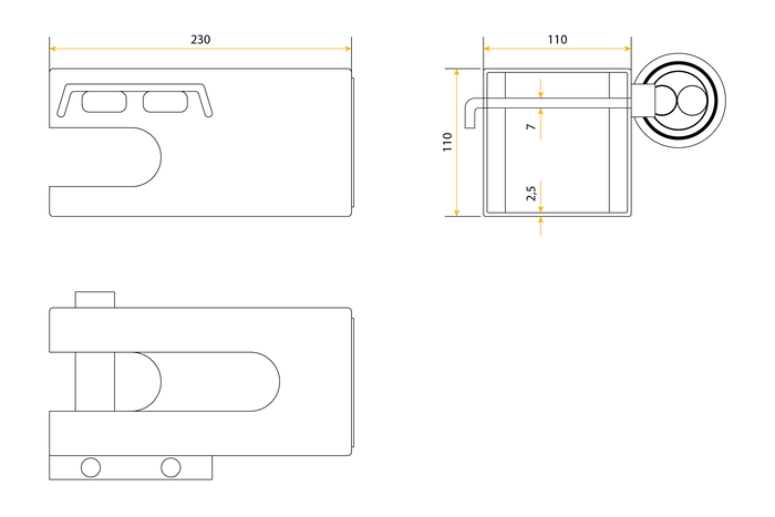 Unitrailer TRAILER PRO-BOX II Προστασία κοτσαδόρου