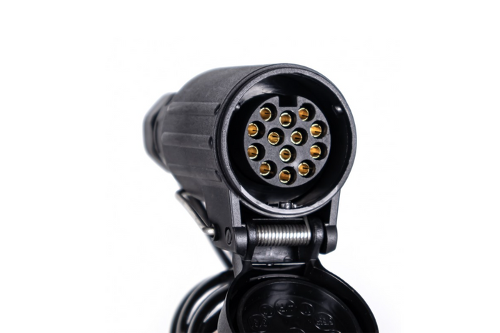 KAMAR E1384 σπιράλ ηλεκτρικό καλώδιο 3m 12V βύσμα/πρίζα 13 ακροδεκτών