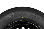 Ενισχυμένος τροχός για τρέιλερ LINGLONG TIRE 185/80 R14C 104/102N UNITRAILER RIM μαύρο 5.5Jx14"H2 5x112 ET:30