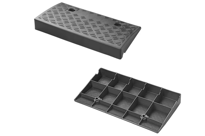 Σετ δύο ράμπων drive-on ProPlus 361570, ράμπες από καουτσούκ 7cm, 3000kg