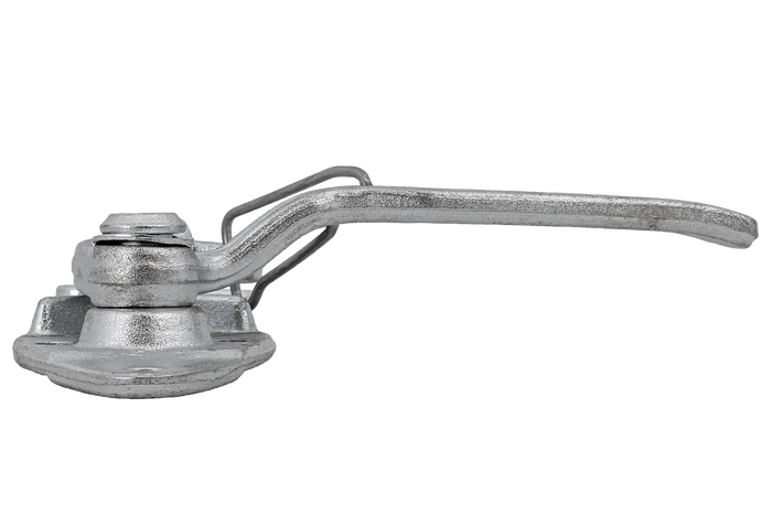 Δεξιά πλευρά ρυμούλκησης με συνδετήρα WINTERHOFF WV 20-R + WVG 20-A, πλήρες κλείσιμο πλευράς τρέιλερ