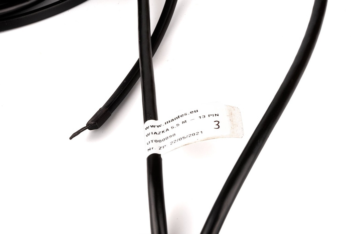 Ηλεκτρική εγκατάσταση MANTES, ζώνη ρυμουλκούμενου ρυμουλκούμενου, 5,5 m, βύσμα 13 PIN, ξιφολόγχες 2x 5 PIN