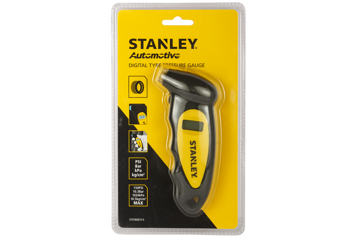 Ψηφιακός μετρητής πίεσης ελαστικών STANLEY για αυτοκίνητα, εύρος 0-6,2 bar