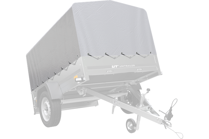 Κάλυμμα πλαισίου h-800 UNITRAILER μουσαμάς για τρέιλερ 200x125cm GARDEN 201 KIPP