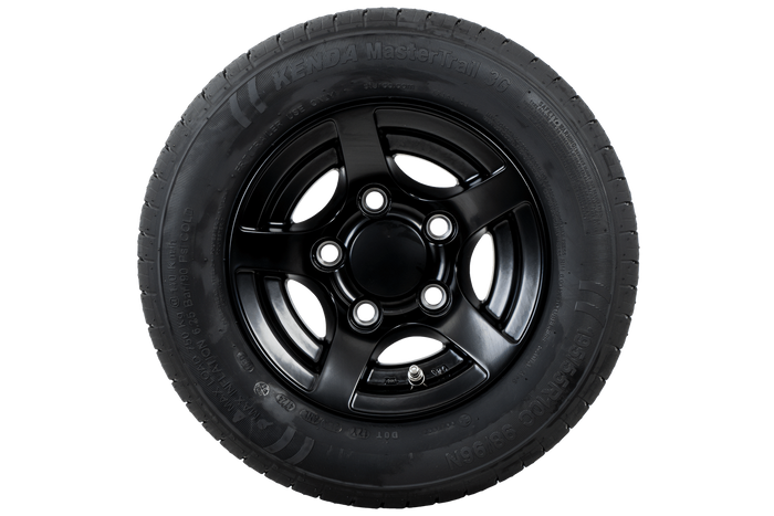 Ενισχυμένος τροχός για τρέιλερ KENDA TIRE 195/55 R10C 98/96N ΖΑΝΤΑ ΑΛΟΥΜΙΝΙΟΥ STARCO μαύρο 6Jx10"H2 5x112 ET:-4