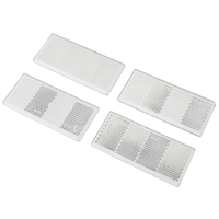 Σετ ανακλαστήρα x4 ανακλαστήρας για τρέιλερ - λευκό, 90 x 40 mm