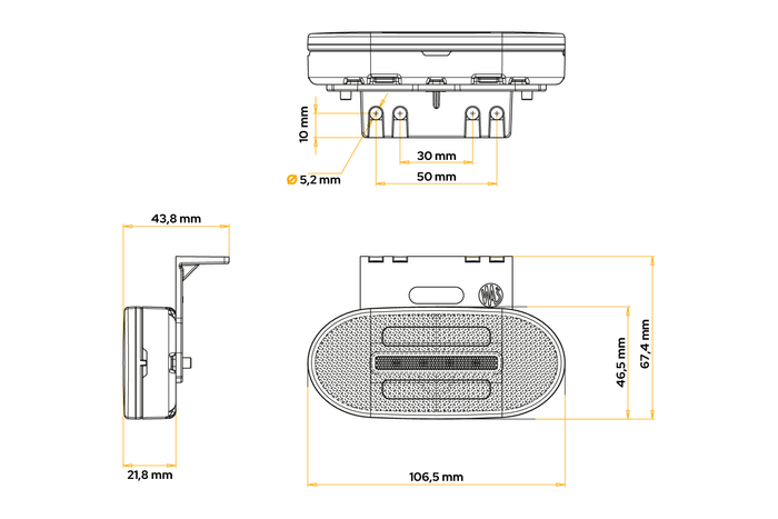 WAŚ 1383 LED λαμπτήρας γενικής χρήσης με βάση