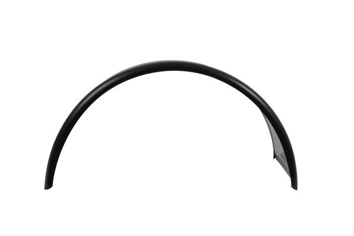 Διπλό φτερό για τρέιλερ 15-16" DOMAR DK7120, μεταλλικό θόλο τροχού 880/400mm με λαστιχένια άκρη