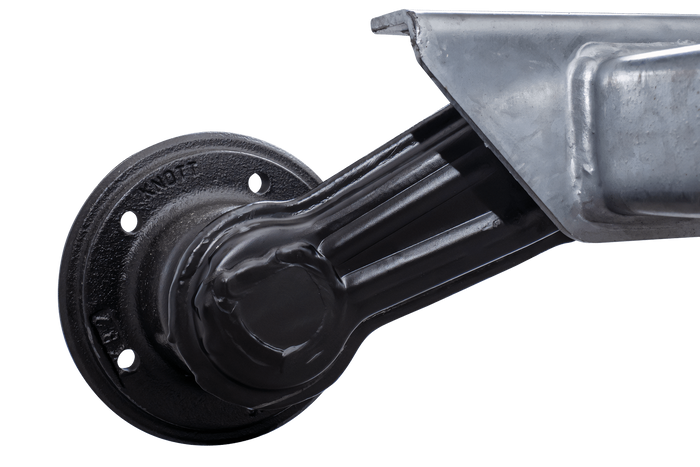 KNOTT VG7-L άξονας χωρίς φρένο για ρυμουλκούμενο 750kg 1260mm 1565mm 5x112