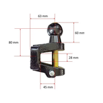 κοτσαδόρος ρυμούλκησης AHAKA, μπίλια ρυμούλκησης και κοτσαδόρος μεταφοράς 50mm 3000kg