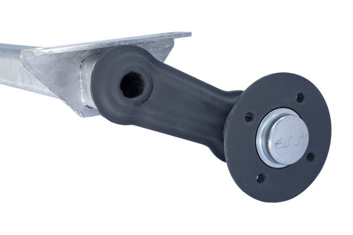 KNOTT VG7-L άξονας χωρίς φρένο για ρυμουλκούμενο 750kg 1125mm 1615mm 4x100