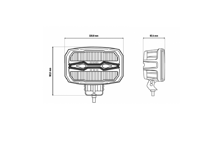 Λάμπα εργασίας LED με ανακλαστήρα KAMAR X-SPIDER NINJA L3443 80xLED 80W