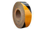 Κίτρινη και μαύρη ανακλαστική ταινία - 1 μέτρο