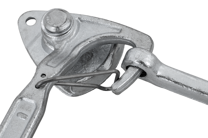 Δεξιά πλευρά ρυμούλκησης με συνδετήρα WINTERHOFF WV 20-R + WVG 20-A, πλήρες κλείσιμο πλευράς τρέιλερ