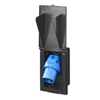 Πρίζα τοίχου CEE ProPlus 373505BK, εξωτερική, 160×100mm, μαύρη