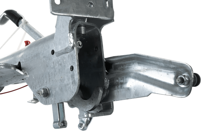 Συσκευή υπέρβασης KNOTT KF27B με κοτσαδόρο K27A για ρυμουλκούμενο 2700 kg με ράβδο έλξης τύπου V και στήριγμα τροχού στήριξης