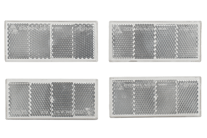 Σετ ανακλαστήρα x4 ανακλαστήρας για τρέιλερ - λευκό, 90 x 40 mm