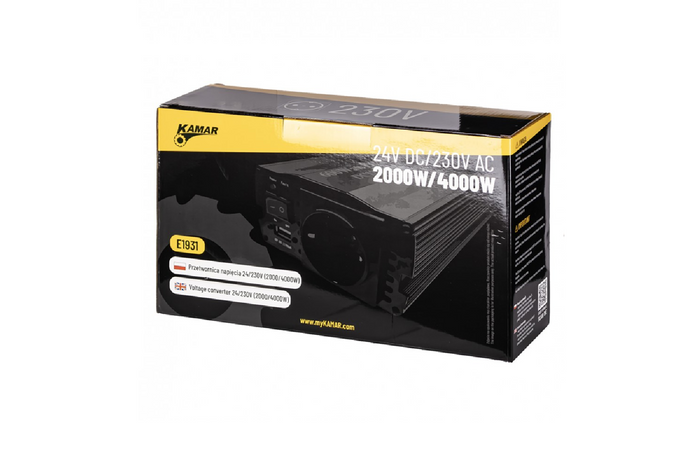 Μετατροπέας τάσης 24V/230V (2000/4000W) KAMAR E1931