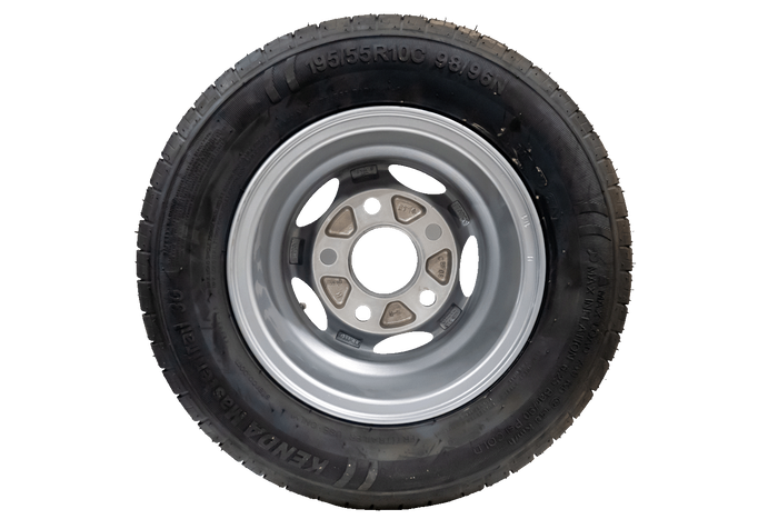 OUTLET Ενισχυμένος τροχός για τρέιλερ KENDA TIRE 195/55 R10C 98/96N ALU RIM STARCO 6Jx10"H2 5x112 ET:-4