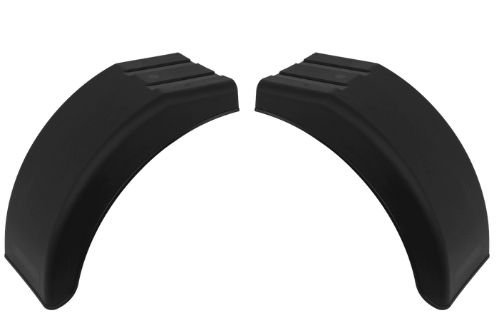 Σετ δύο ημι-λασπωτήρων για το τρέιλερ DOMAR DR1013004+DR1013005, θόλος τροχού 395/220mm αριστερά+δεξιά