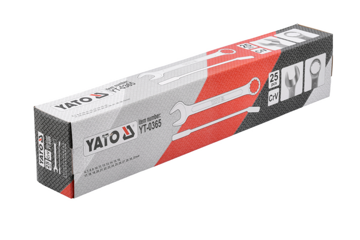 YATO YT-0365 κλειδιά γερμανοπολύγωνα 6-32mm 25 τεμάχια.