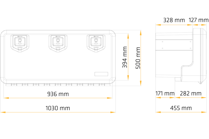 DAKEN 81008 WELVET εργαλειοθήκη 1030x500x455mm 147l