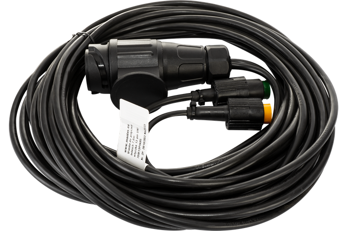 Ηλεκτρική εγκατάσταση MANTES, ζώνη ρυμουλκούμενου ρυμουλκούμενου, 7 m, βύσμα 13 PIN, ξιφολόγχες 2x 5 PIN