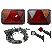 Σετ φώτων: πίσω φώτα FRISTOM LED + πλευρικά φώτα HORPOL LED + 7-PIN λουρί MANTES