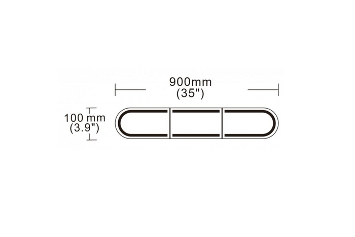 Προειδοποιητική δέσμη LED KAMAR BLK0058, φλας 6 λειτουργιών