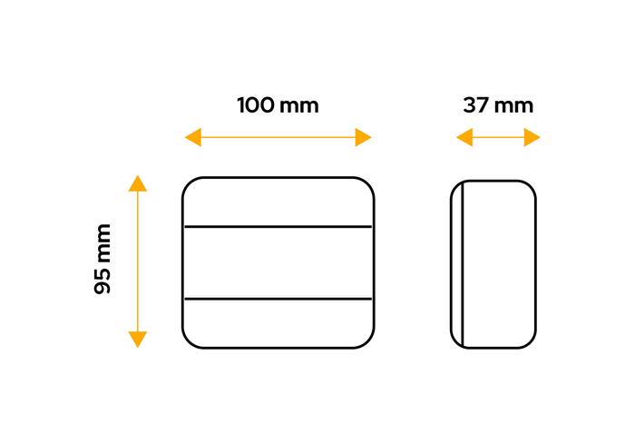 TT TECHNOLOGY TT.12006 Πίσω φως LED 4 λειτουργιών γενικής χρήσης