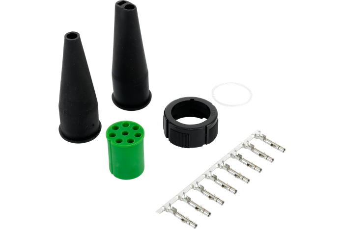 ASPÖCK βύσμα μπαγιονέτ 8 PIN για πίσω φώτα 12V πράσινο