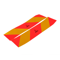 Αυτοκόλλητα, ανακλαστικά αυτοκόλλητα, κοντά HERMON, πινακίδες σήμανσης βαρέων οχημάτων, 565x132mm, αριστερά+δεξιά