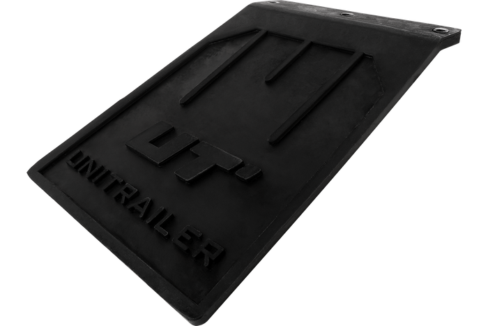 Σετ UNITRAILER λαστιχένια πτερύγια λάσπης, λυγισμένα καλύμματα φτερών 185/233 mm