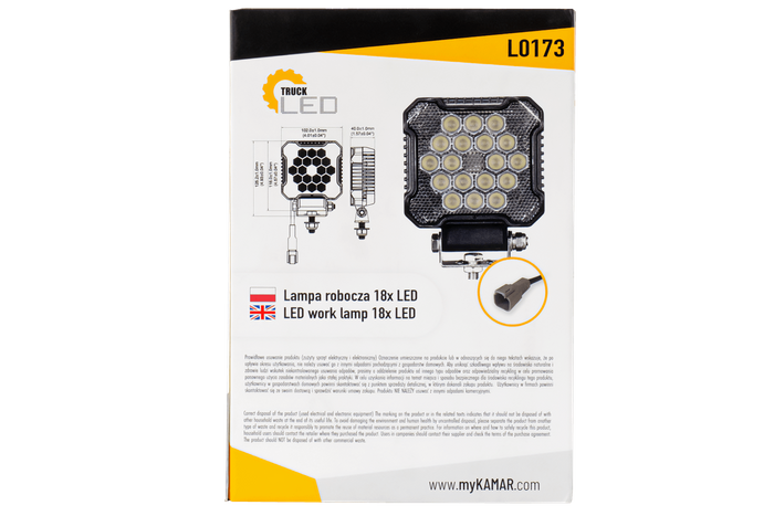 Φως εργασίας LED TruckLED L0173 18xLED 2800lm DT σύνδεσμος