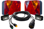 Σετ φώτων: Πίσω φώτα DOBPLAST + Πλευρικά φώτα LED DOBPLAST + Καλωδίωση MANTES 5,5m 13-PIN