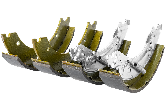 Παπούτσια φρένων για τον άξονα KNOTT 250x40 με σετ ελατηρίων, με εντατήρα