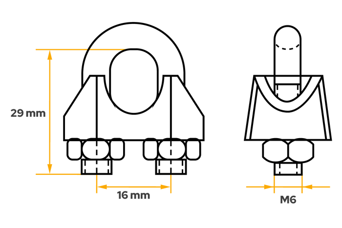 Σφιγκτήρας τόξου DROMET ZL.8 για σχοινιά 8mm