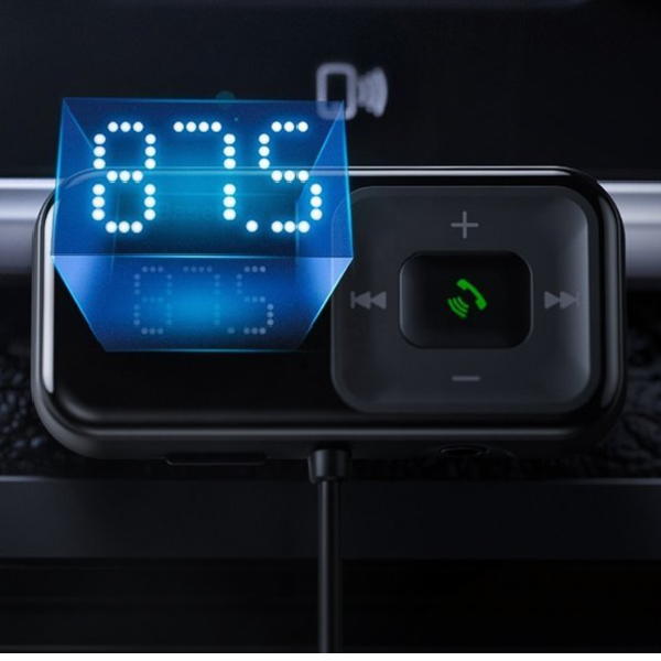 Πομπός FM BASEUS T τύπου S-16 bluetooth 5.0 MP3 + φορτιστής αυτοκινήτου 2x USB