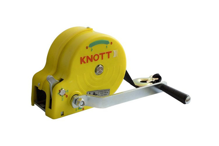 Βαρούλκο 450 KG με ζώνη KNOTT, κίτρινο περίβλημα