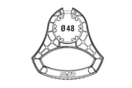Λαβή ελιγμών AL-KO 1931978 για τροχό jockey 48 mm