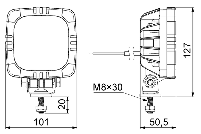 Λάμπα εργασίας HORPOL LRD2679 15xLED 1000lm