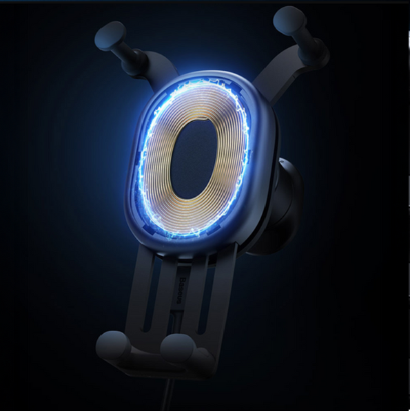 Βάση αυτοκινήτου BASEUS Stable Gravitional με ασύρματη φόρτιση Qi 15W για τον αεραγωγό