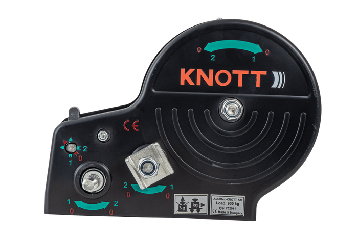 Χειροκίνητο βαρούλκο για ρυμουλκούμενο KNOTT 6X0017.311 900kg με ιμάντα