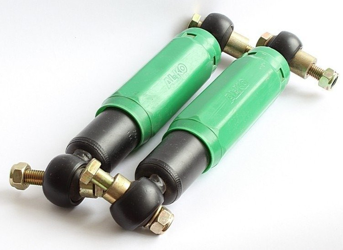 Σετ: 2x AL-KO Octagon αμορτισέρ πράσινο 900-1600 kg + 2x σετ στηριγμάτων AL-KO